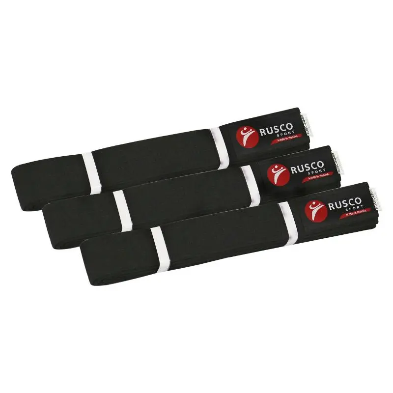 Пояс для единоборств Rusco Sport черный от магазина Супер Спорт