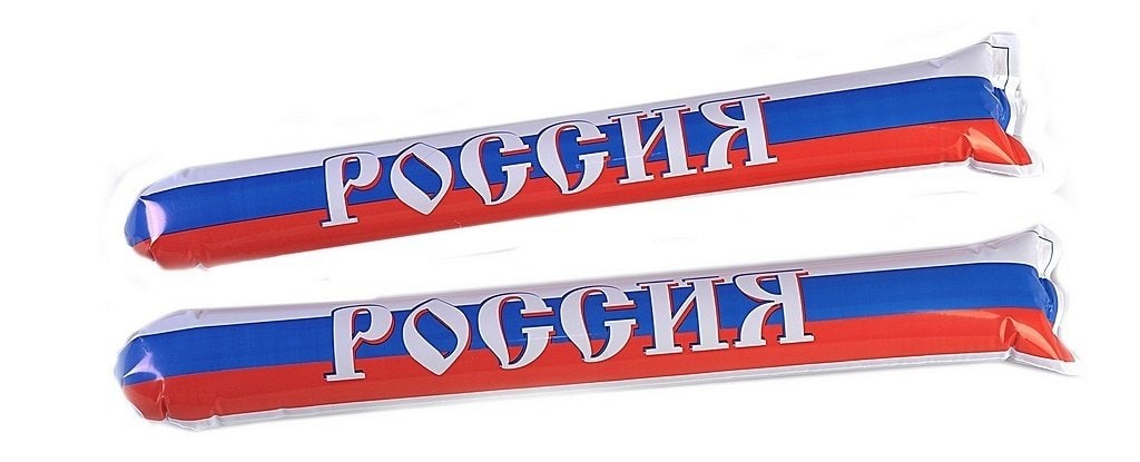Надувные палки-стучалки "Россия" от магазина Супер Спорт