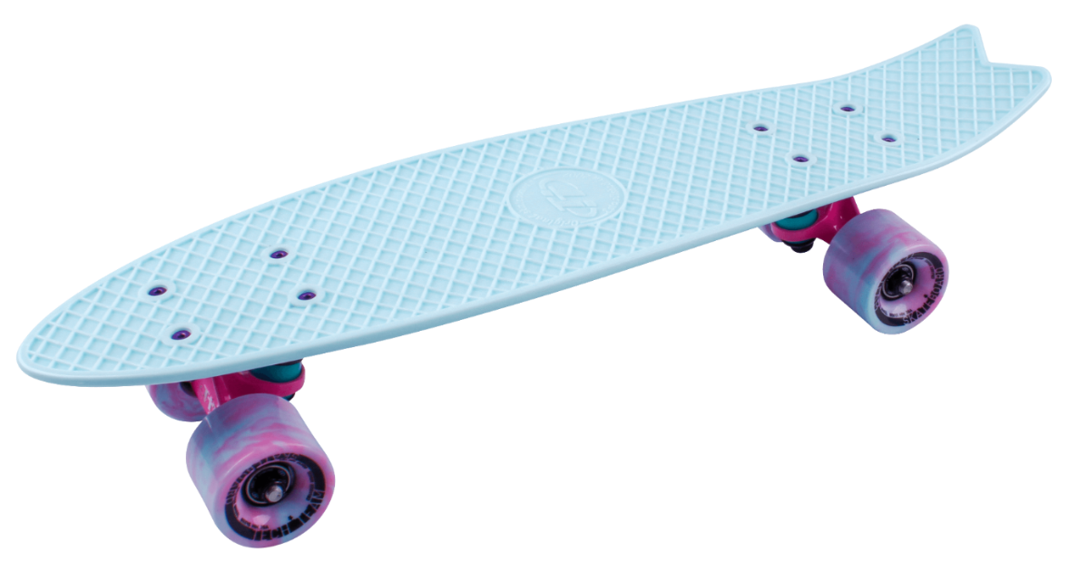 Скейтборд Tech Team пластик Fishboard 23 sky blue от магазина Супер Спорт